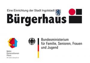 Bürgerhaus Ingolstadt Logo + Reparatur-Ecke im Bürgerhaus Ingolstadt + Pflanzen-Tauschbörse