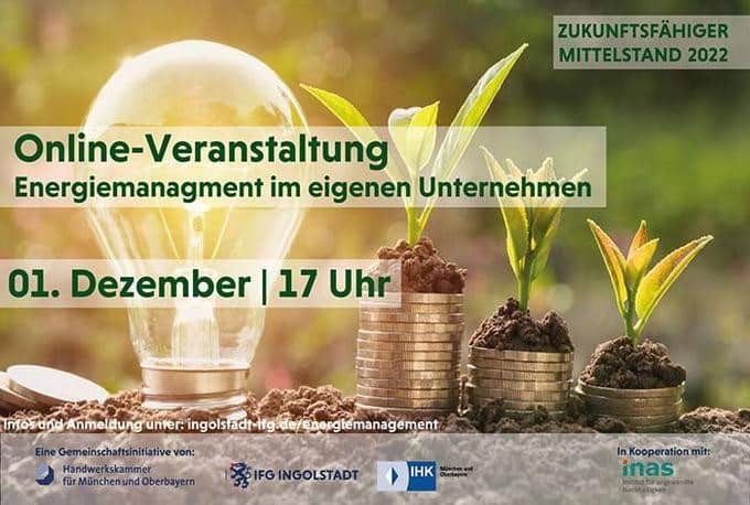 Energiemanagement im Unternehmen Ingolstadt + Nachhaltigkeit