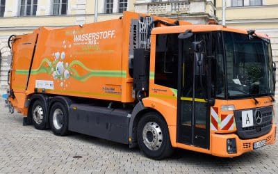 Das erste Wasserstoff-Müllfahrzeug Bayerns