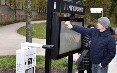 Raststation für Radfahrer