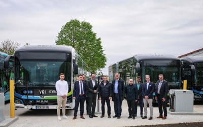 Ladepark für emissionsfreie E-Busse