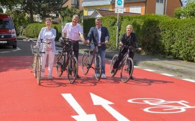 Fahrradstraßen in Ingolstadt mit neuem Anstrich